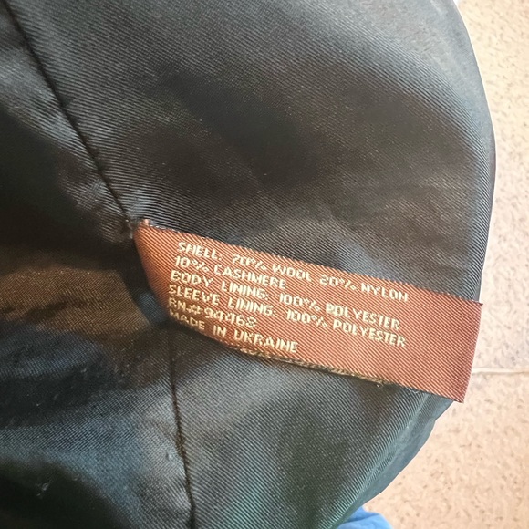 Black pea coat style jacket - Picture 3 of 4